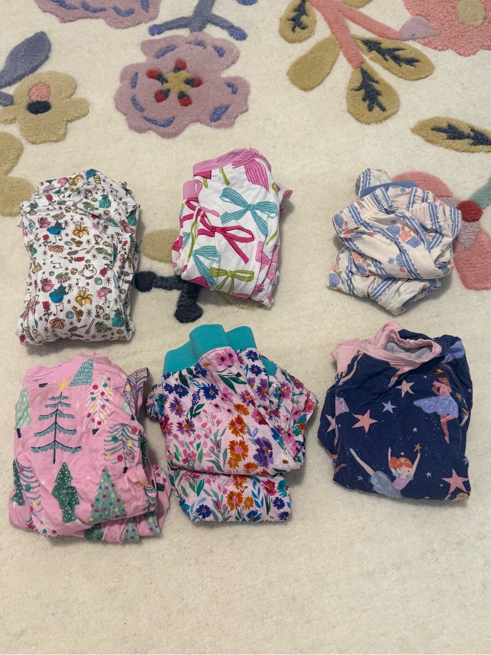 LOT (6 pairs) bamboo pajamas - posh peanut, in my jammers, little sleepies.